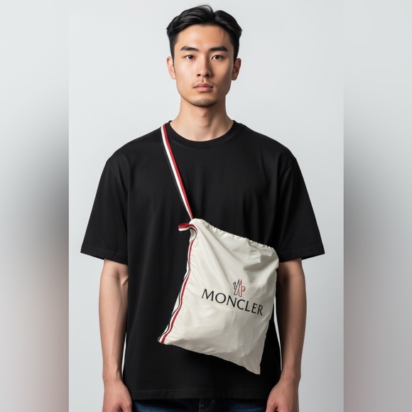 Moncler White and Red Drawstring Bag - Picture 2 of 3